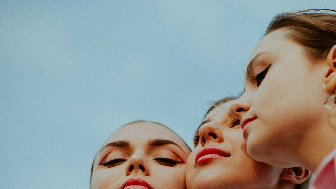 Group of women with blue sky background